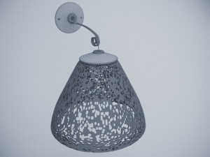 black sconce Model 3D