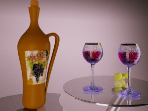 wine bottle 3D Model