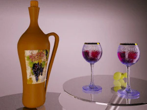 wine bottle 3D Model