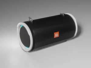 bluetooth speaker black colored 3D Model