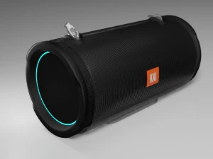 bluetooth speaker black colored 3D Model