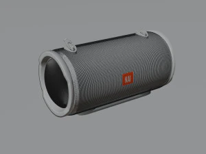 bluetooth speaker black colored 3D Model