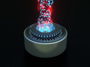 animated beam colored 3D Model