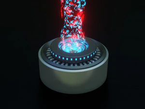 animierter Strahl farbig 3D Modell