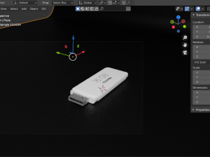 toshiba 16gb usb flash drive model 3D Model