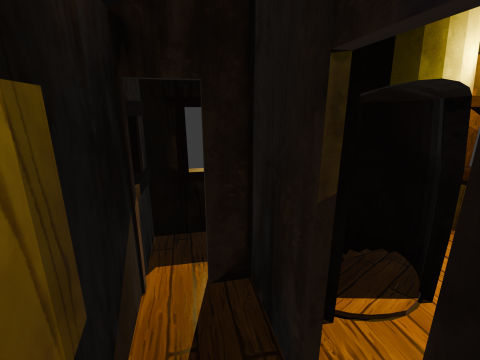 Playing tree scenery Low-poly 3D Модель