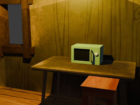 Playing tree scenery Low-poly 3D Модель