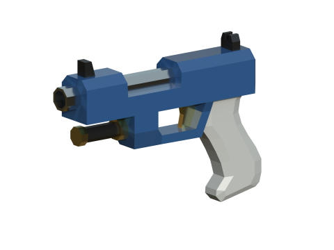 Lowpoly demo weapon 3D Model