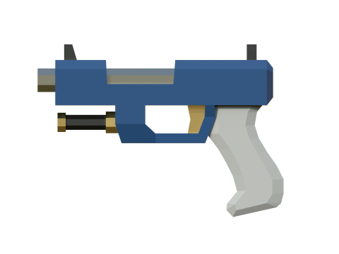 Lowpoly demo weapon 3D Model