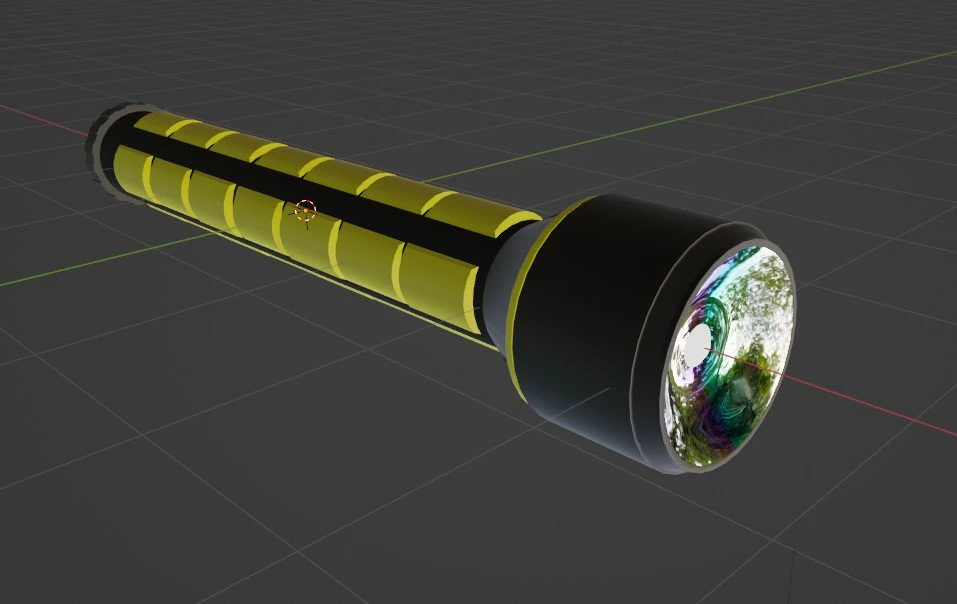 Rubber grip flashlight 3D Model .c4d .max .obj .3ds .fbx .stl .blend