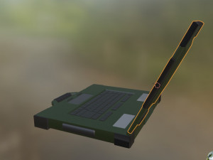 Military laptop 3D Model