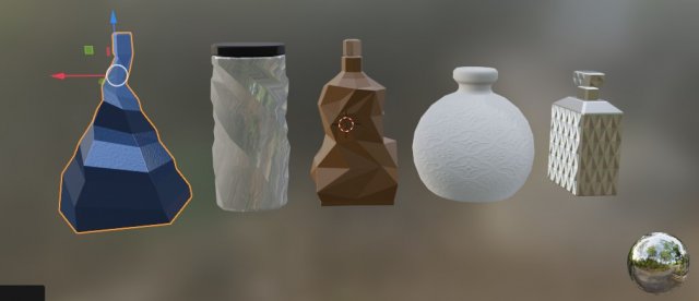 Unique glassware Modelo 3D .c4d .max .obj .3ds .fbx .stl .blend 