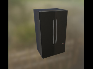 Two door fridge 3D Model