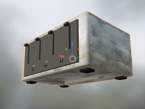 Four Slot Toaster 3D Model