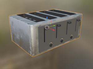 Four Slot Toaster 3D Model