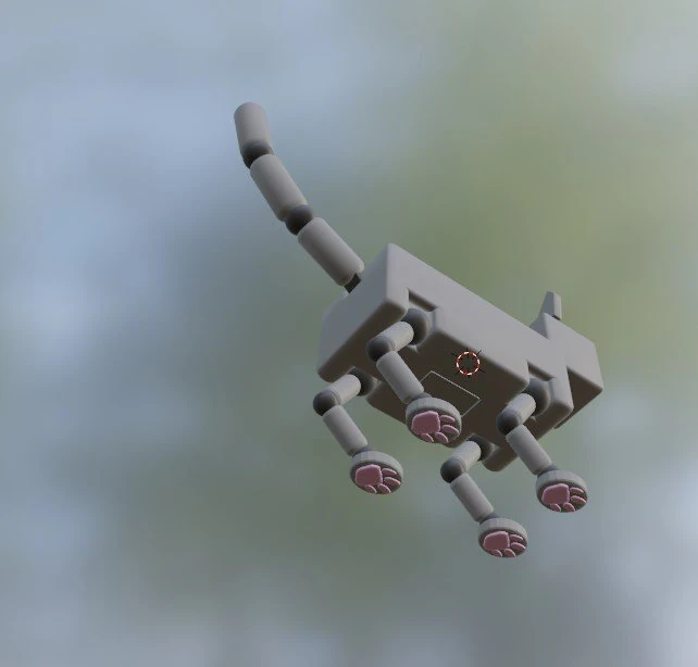 Robo Cat 3D Model .c4d .max .obj .3ds .fbx .stl .blend 