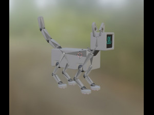 Robo Cat 3D Модель