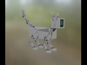 Robo Cat 3D Model