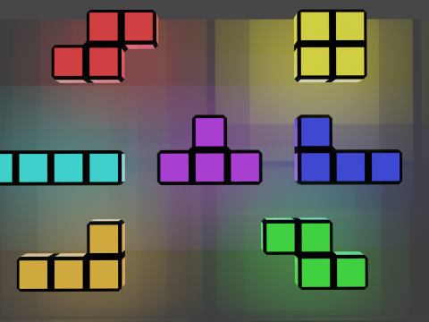 Tetris lamp 3D Model