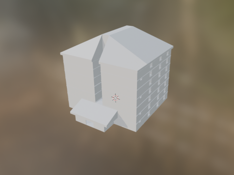 Apartment building 3D Model