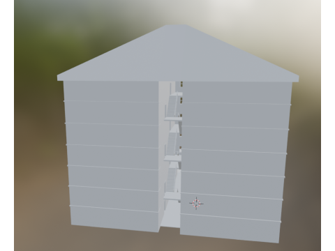 Apartment building Modello 3D
