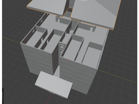 Apartment building Modello 3D