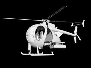 little bird helicopter 3D-Modell