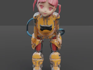 Robot Kız 3D Model