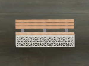 destination bench for the park 3D Model