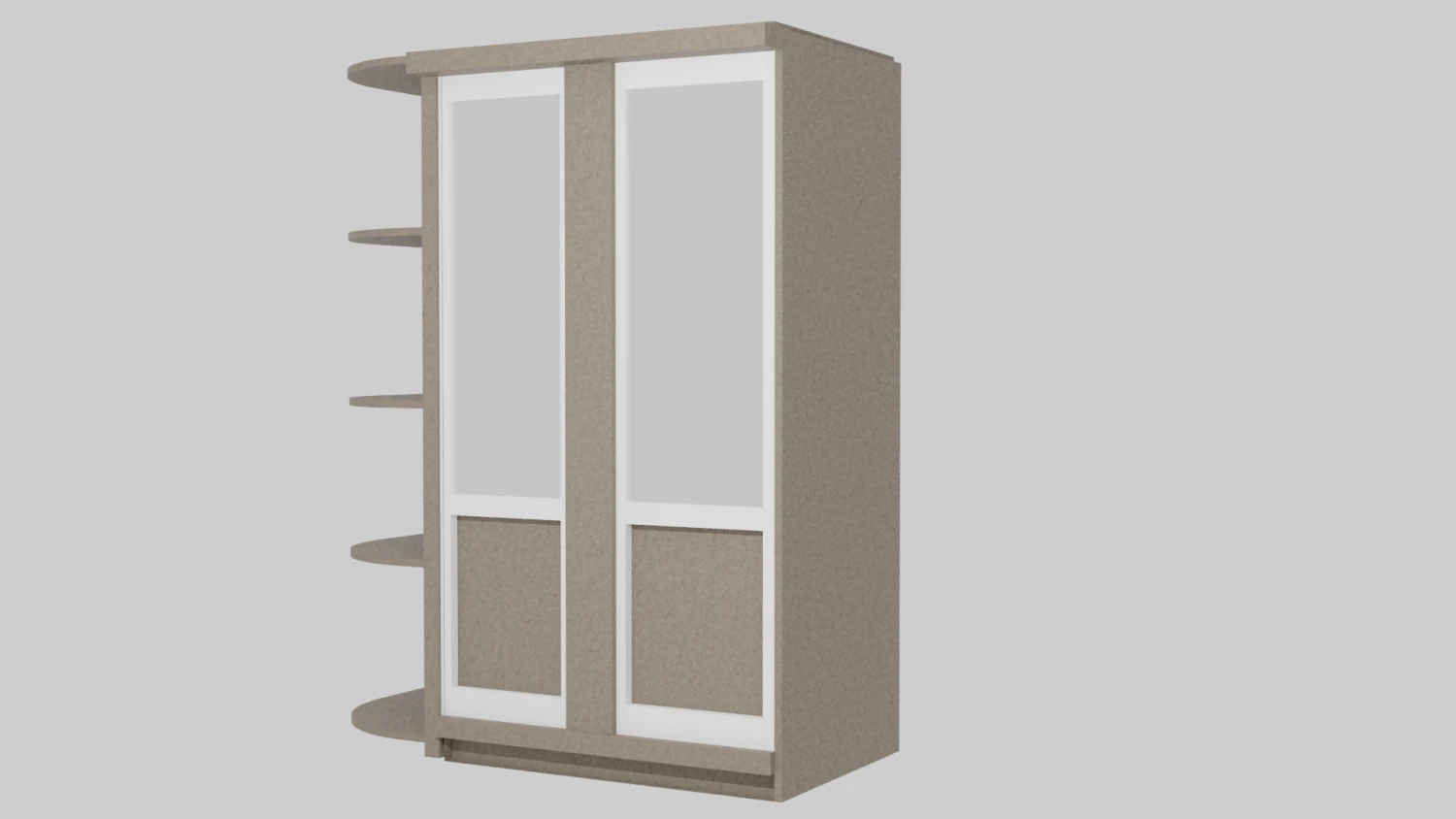 cupboard 3D Model .c4d .max .obj .3ds .fbx .stl .blend 