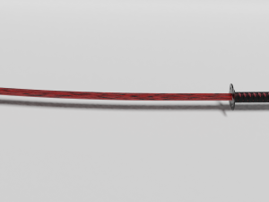 bloody katana 3D मॉडल