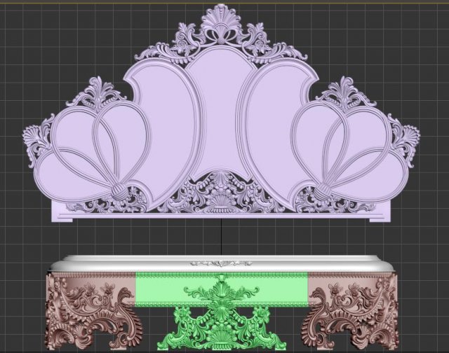 luxury bed 3D 模型 .c4d .max .obj .3ds .fbx .stl .blend