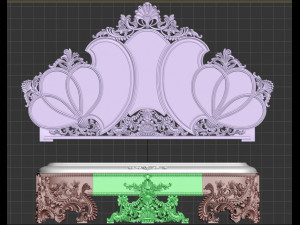 luxury bed 3D Модель