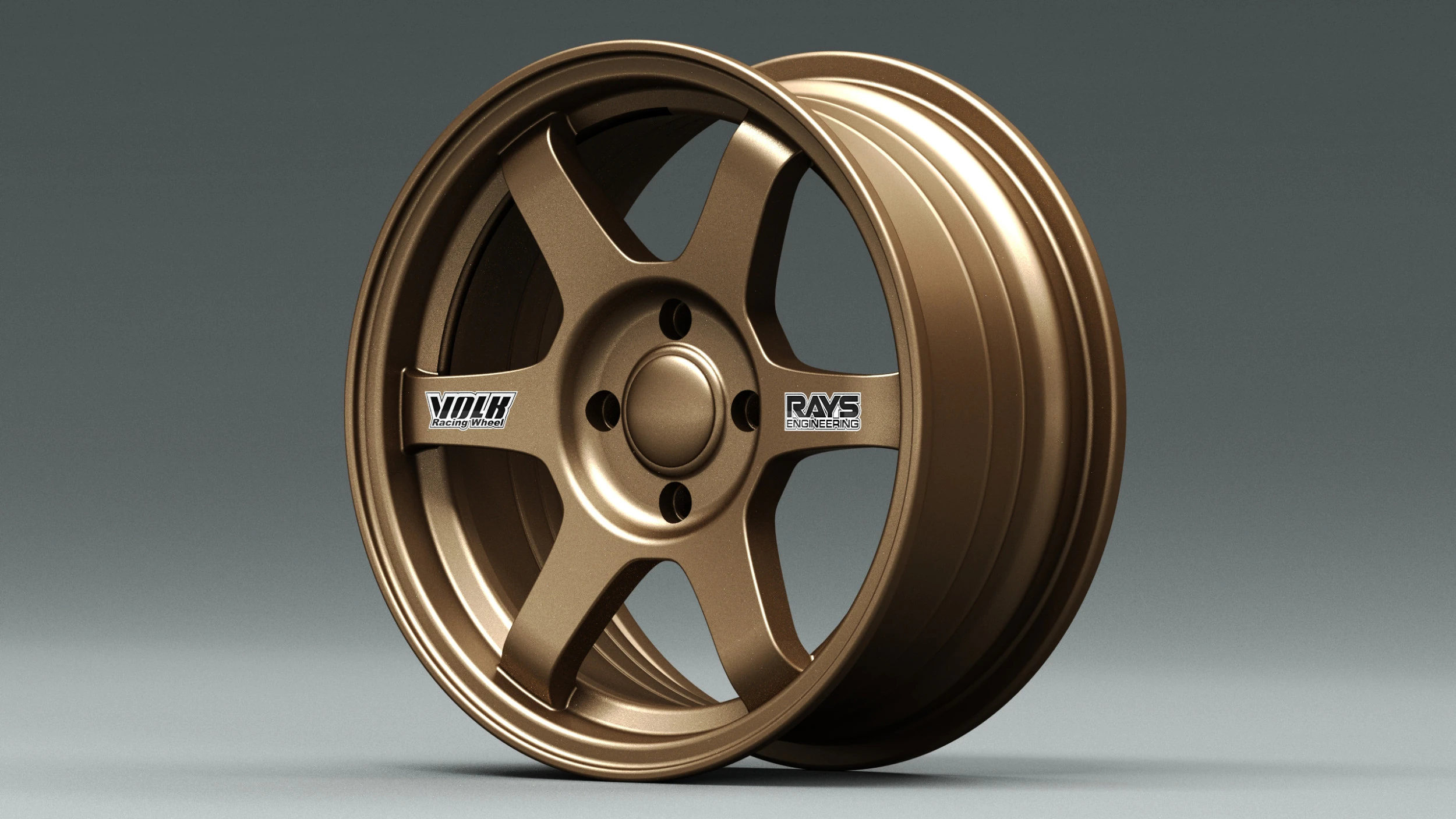 Volk RAYS TE37 OG 3D Model .c4d .max .obj .3ds .fbx .stl .blend 