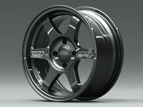 Volk RAYS TE37 OG 3D Model