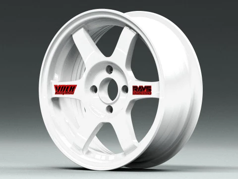 Volk RAYS TE37 OG 3D Model