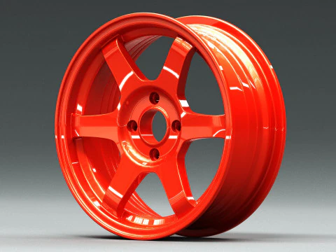 Volk RAYS TE37 OG 3D Model