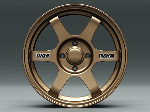 Volk RAYS TE37 OG 3D Model