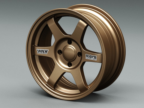 Volk RAYS TE37 OG 3D 模型