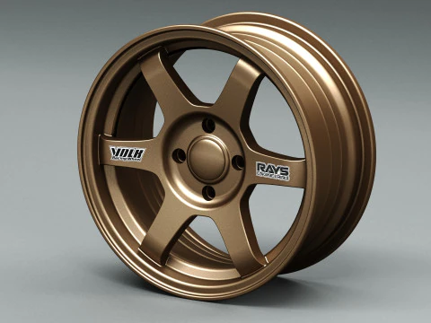 Volk RAYS TE37 OG 3D Model