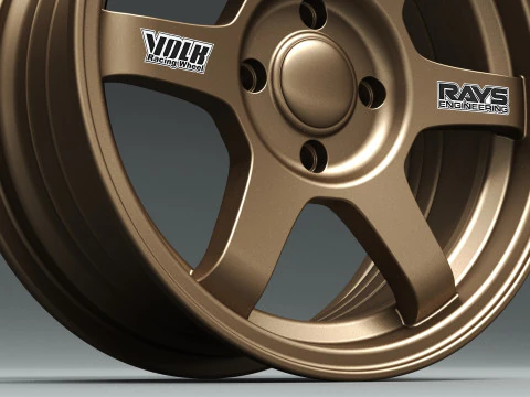 Volk RAYS TE37 OG 3D Model
