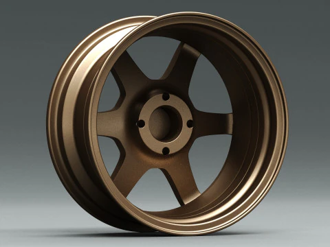 Volk RAYS TE37 OG 3D Model