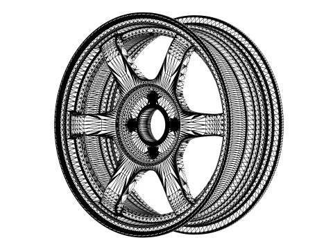 Volk RAYS TE37 OG 3D Model