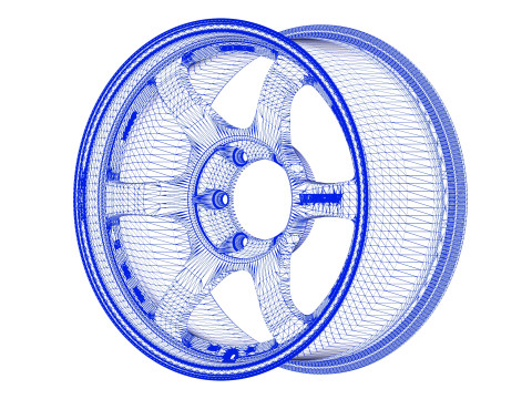 Volk RAYS TE37 Progressive 3D 模型