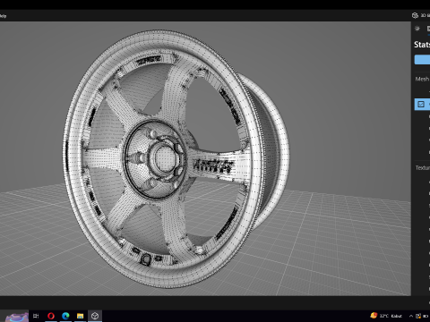 Volk RAYS TE37 Progressive 3D 模型