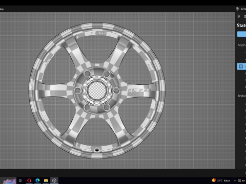 Volk RAYS TE37 Progressive 3D 模型