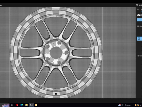 Enkei RPF1 RS 3D Model in Parts of auto 506618 | 3DExport