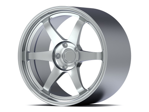 Volk RAYS Racing TE37 1-24 Scale 3D print model 3D प्रिंट मॉडल