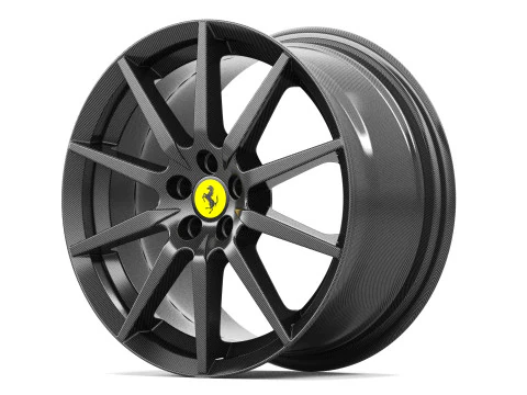 Ferrari Carbon Revolution Wheels 3D Model