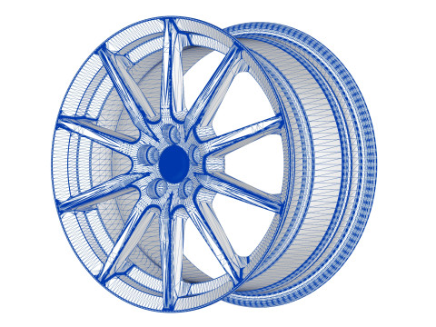 Ferrari Carbon Revolution Wheels 3D मॉडल